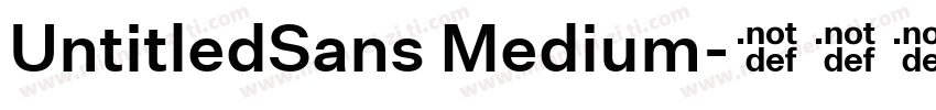 UntitledSans Medium字体转换